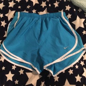 Nike Dri-Fit blue running shorts